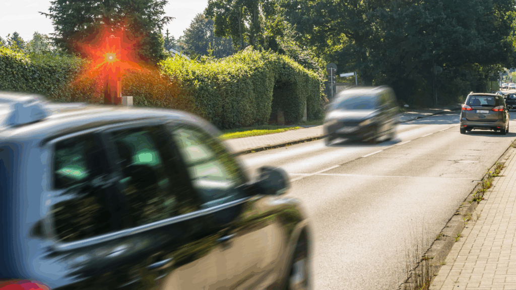 Blitzer Punkte Flensburg: Auto wird bei Geschwindigkeitsüberschreitung erfasst und geblitzt