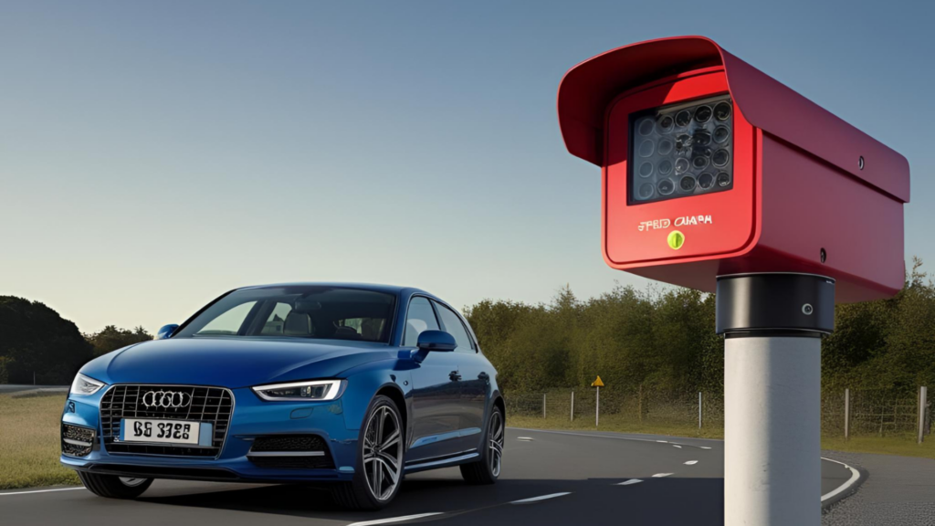 Blitzer auf Landstraße – Symbolbild für Strafenkatalog Flensburg und Verkehrsverstöße
